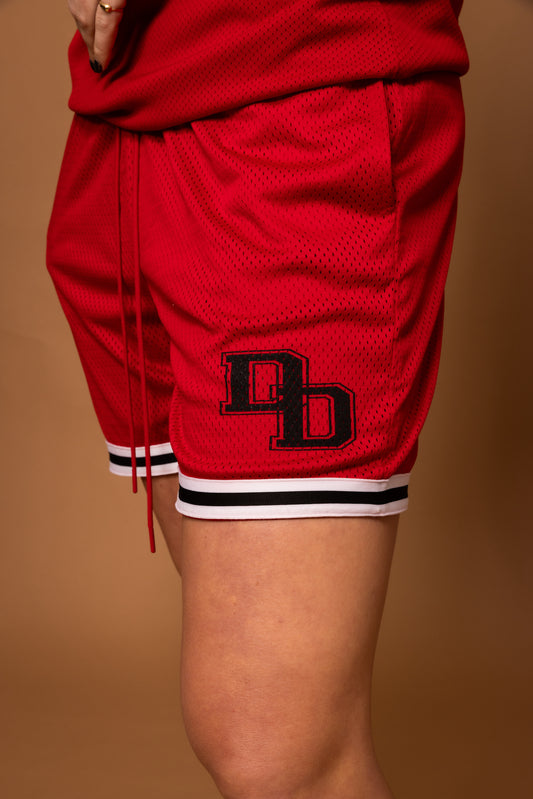 DoubleDown- Basketball Shorts Red