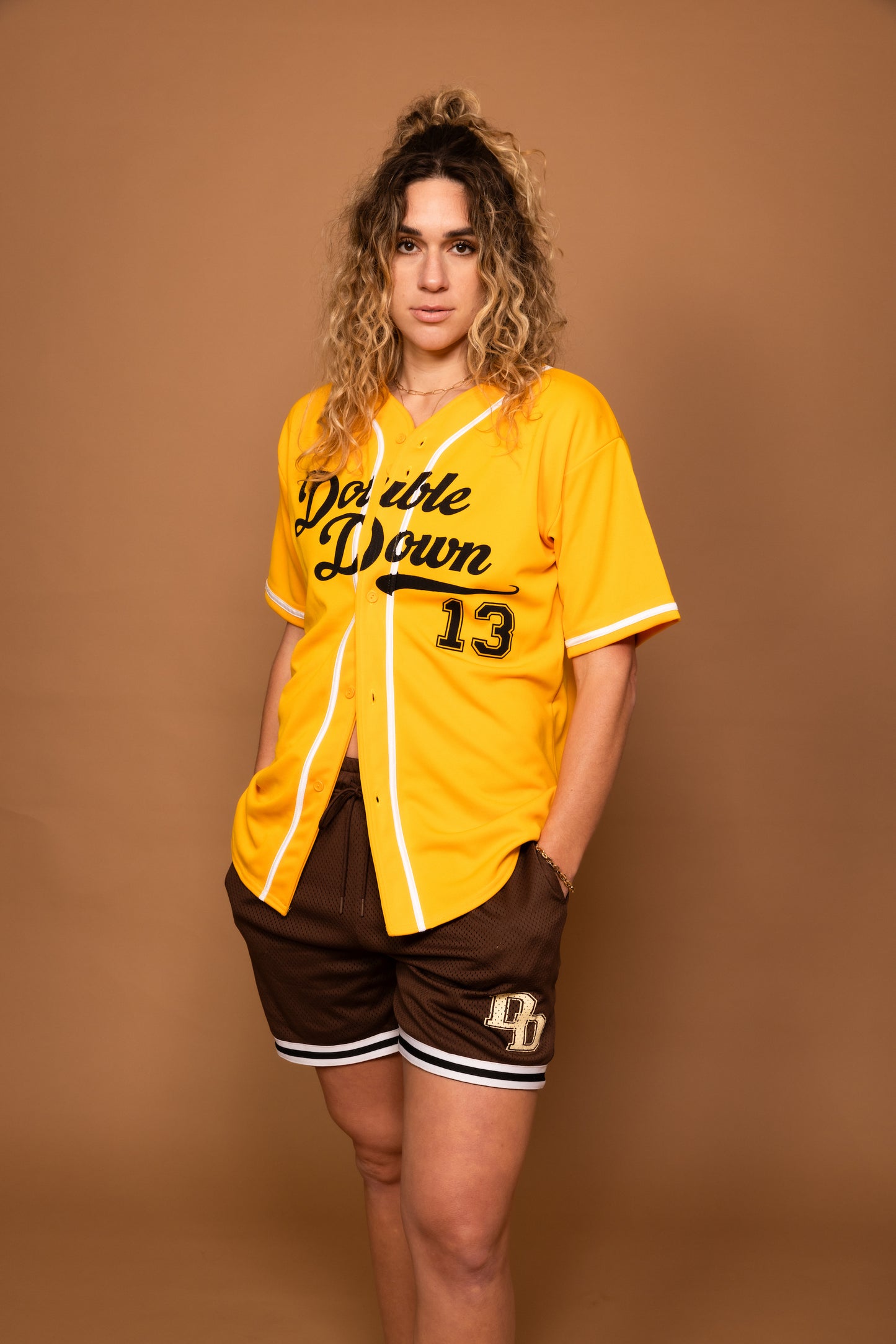 DoubleDown- Baseball Jersey Yellow