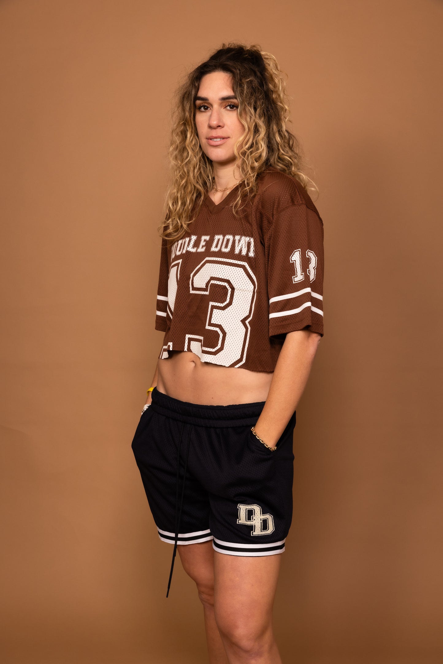 DoubleDown- Football Jersey Brown