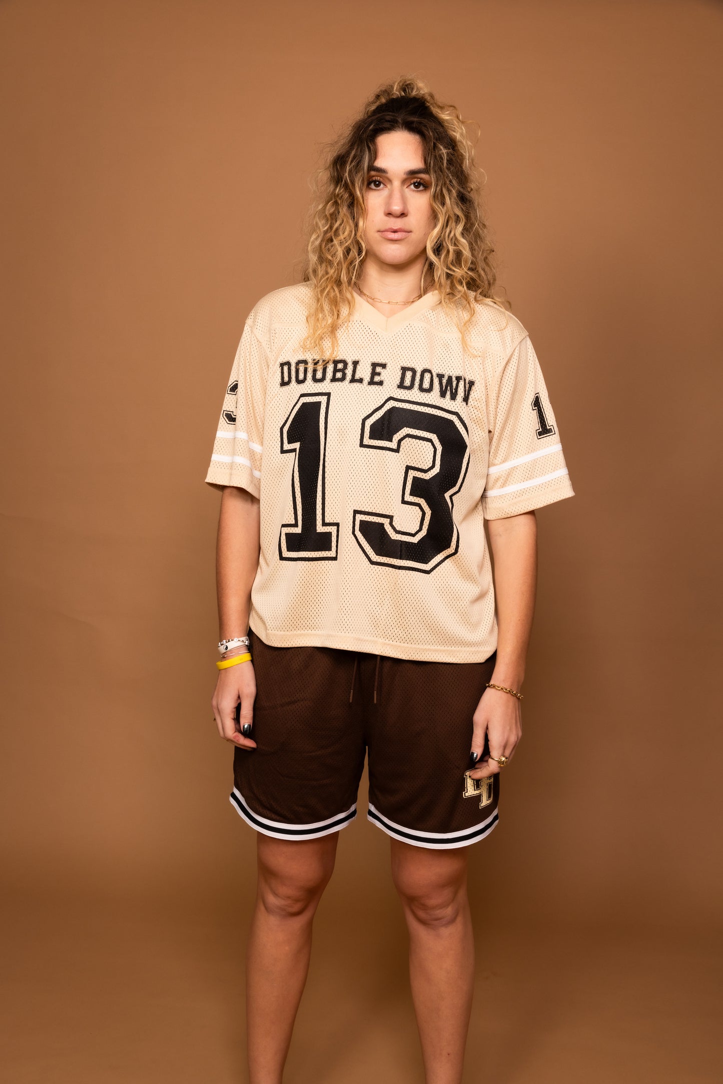 DoubleDown- Football Jersey Creme