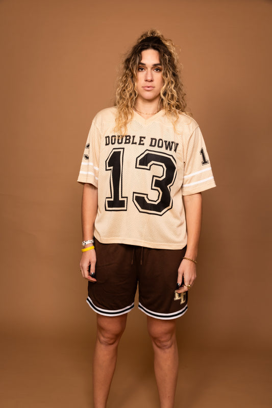 DoubleDown- Football Jersey Creme