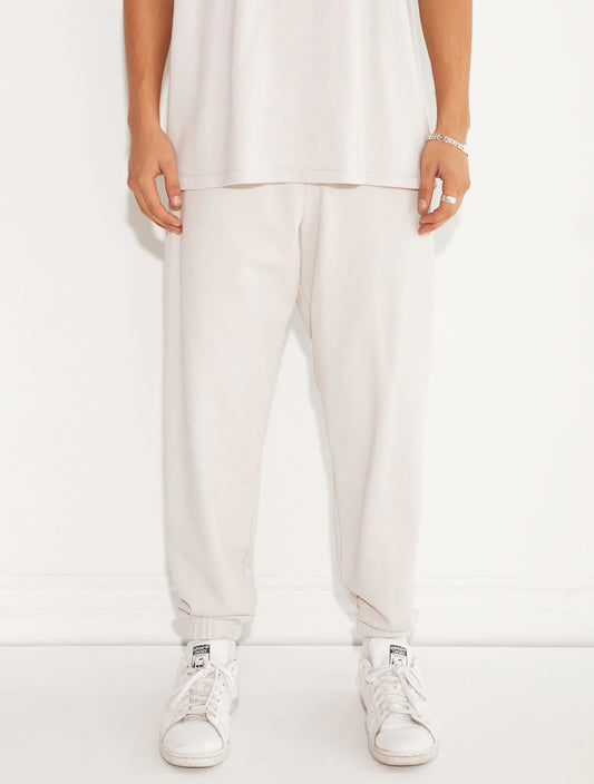 HEAVY FLEECE CUFFED LEG SWEATPANT CEMENT