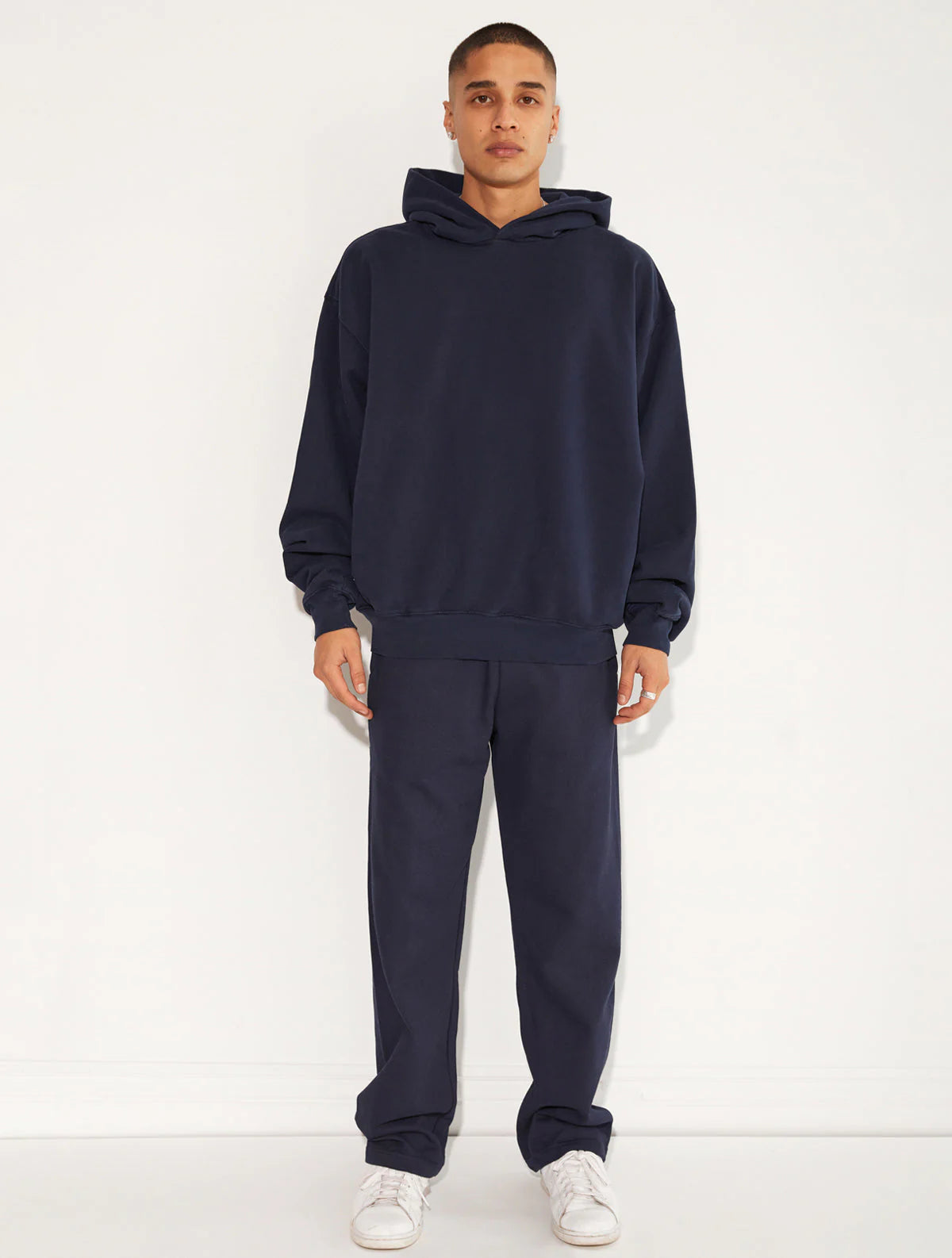 HEAVY FLEECE STRAIGHT LEG SWEATPANT NAVY