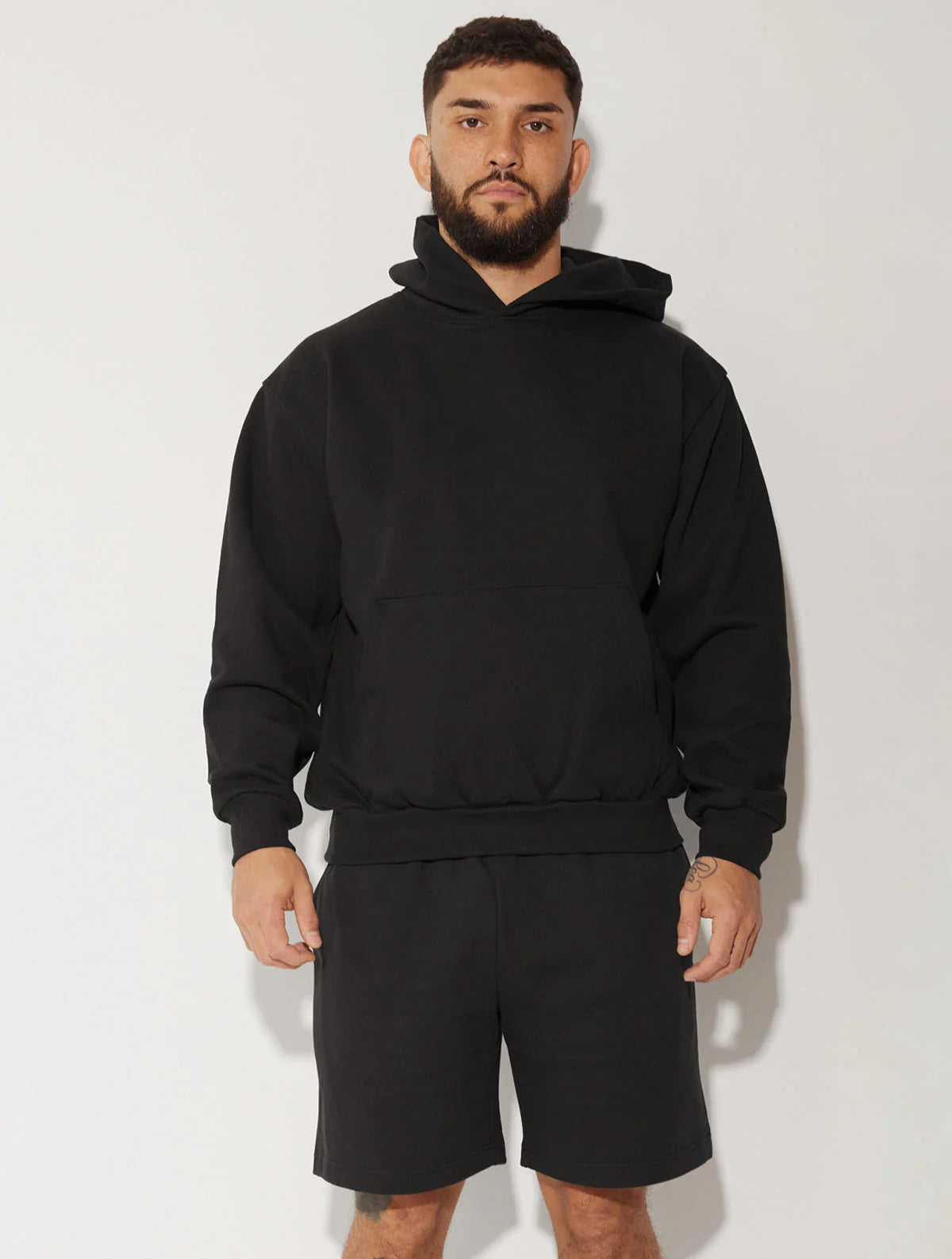 HEAVY JERSEY SHORTS BLACK