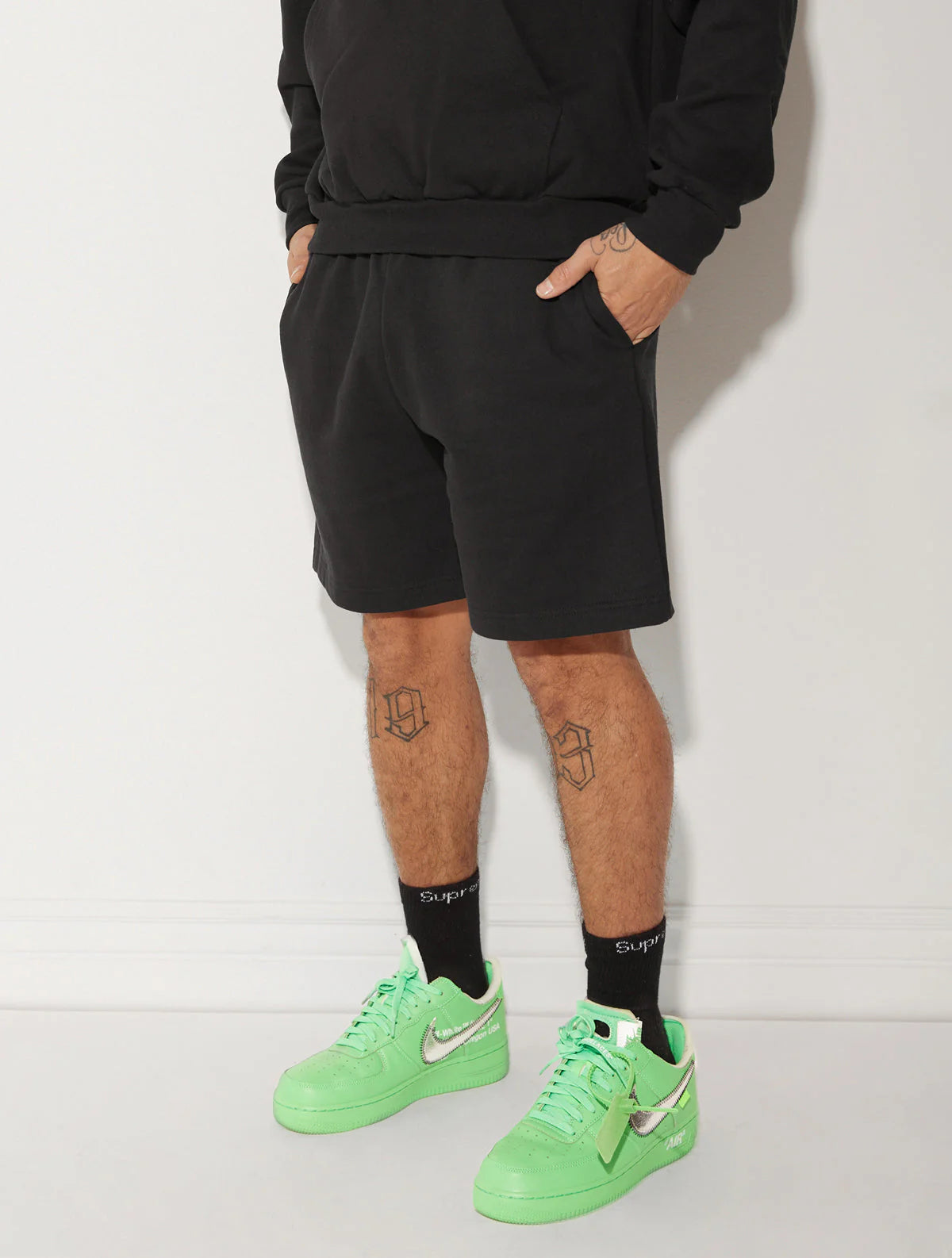 HEAVY JERSEY SHORTS BLACK