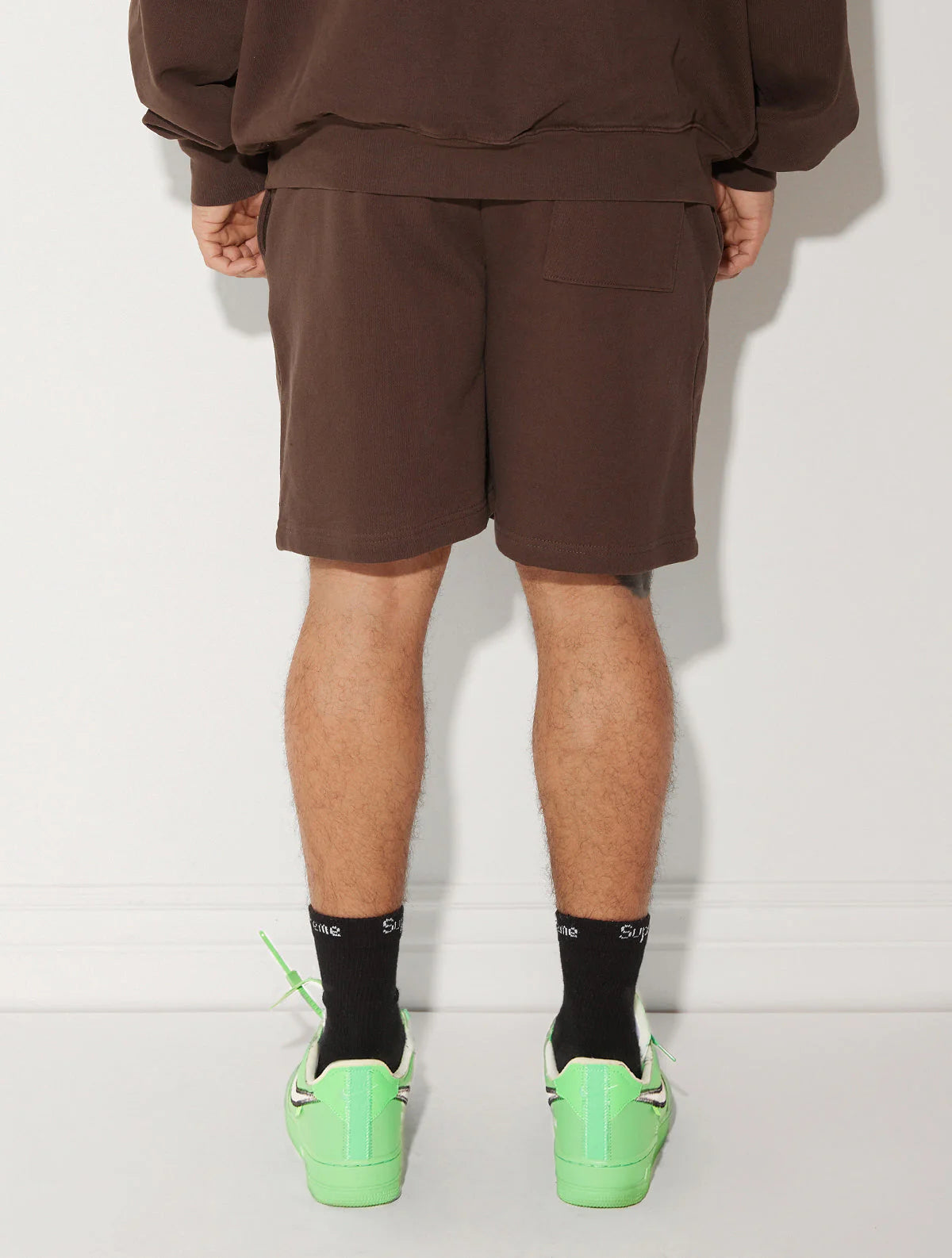 HEAVY FLEECE SHORTS BROWN