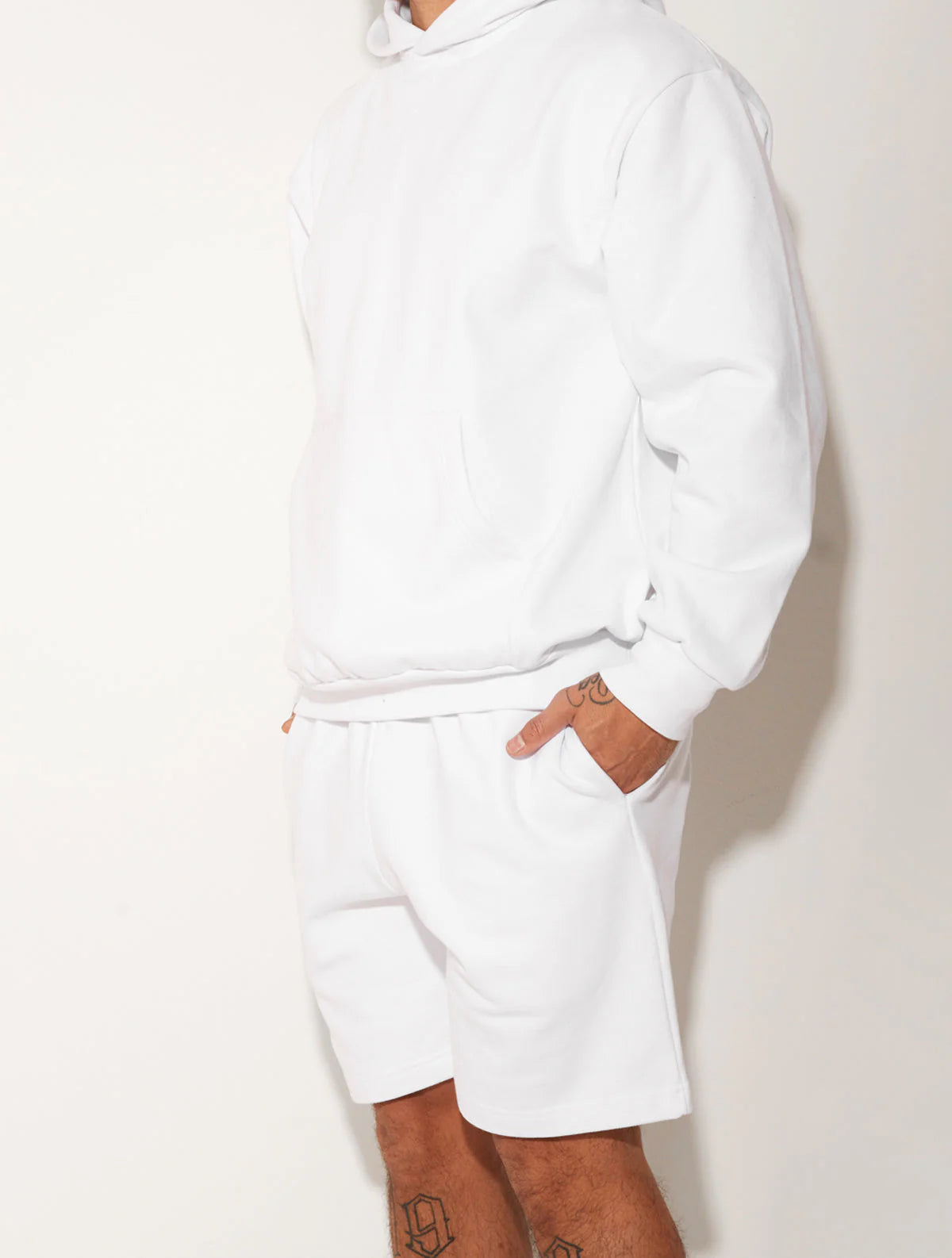 HEAVY JERSEY SHORTS WHITE