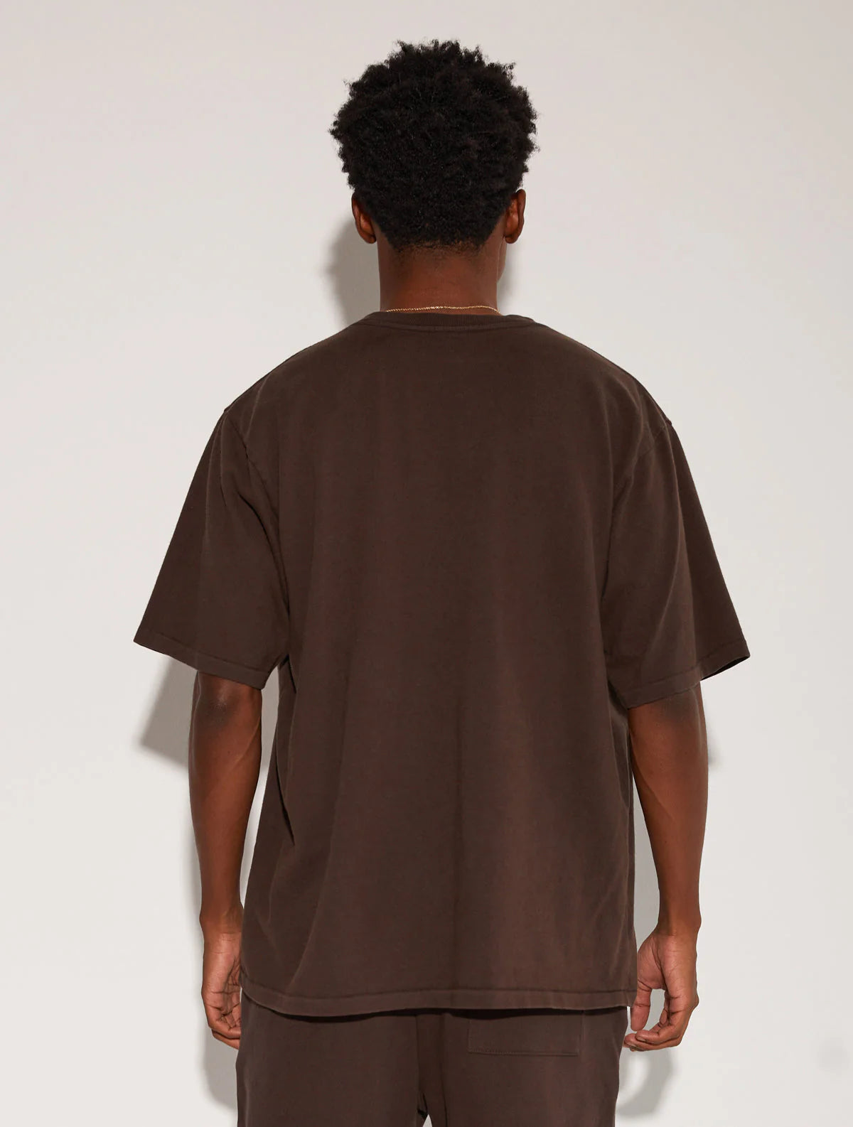 HEAVY JERSEY T-SHIRT BROWN
