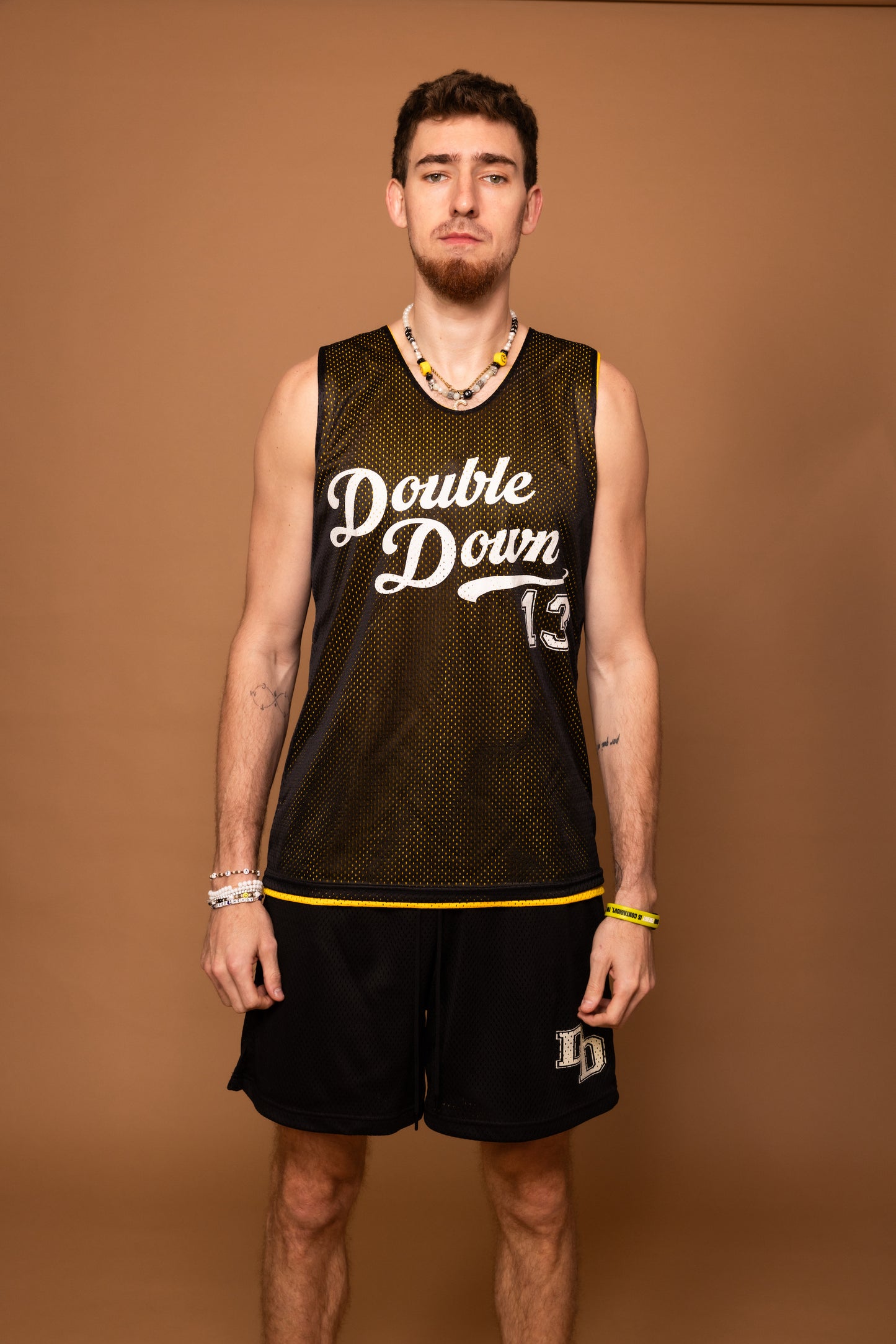 DoubleDown- Basketball Jersey Gold