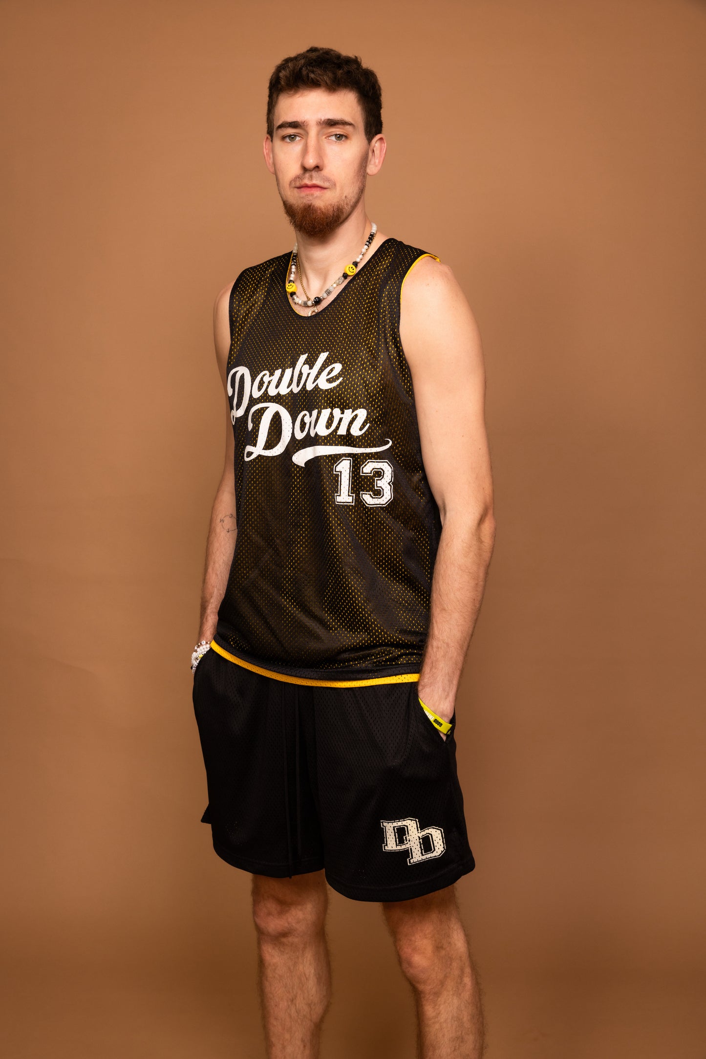 DoubleDown- Basketball Jersey Gold