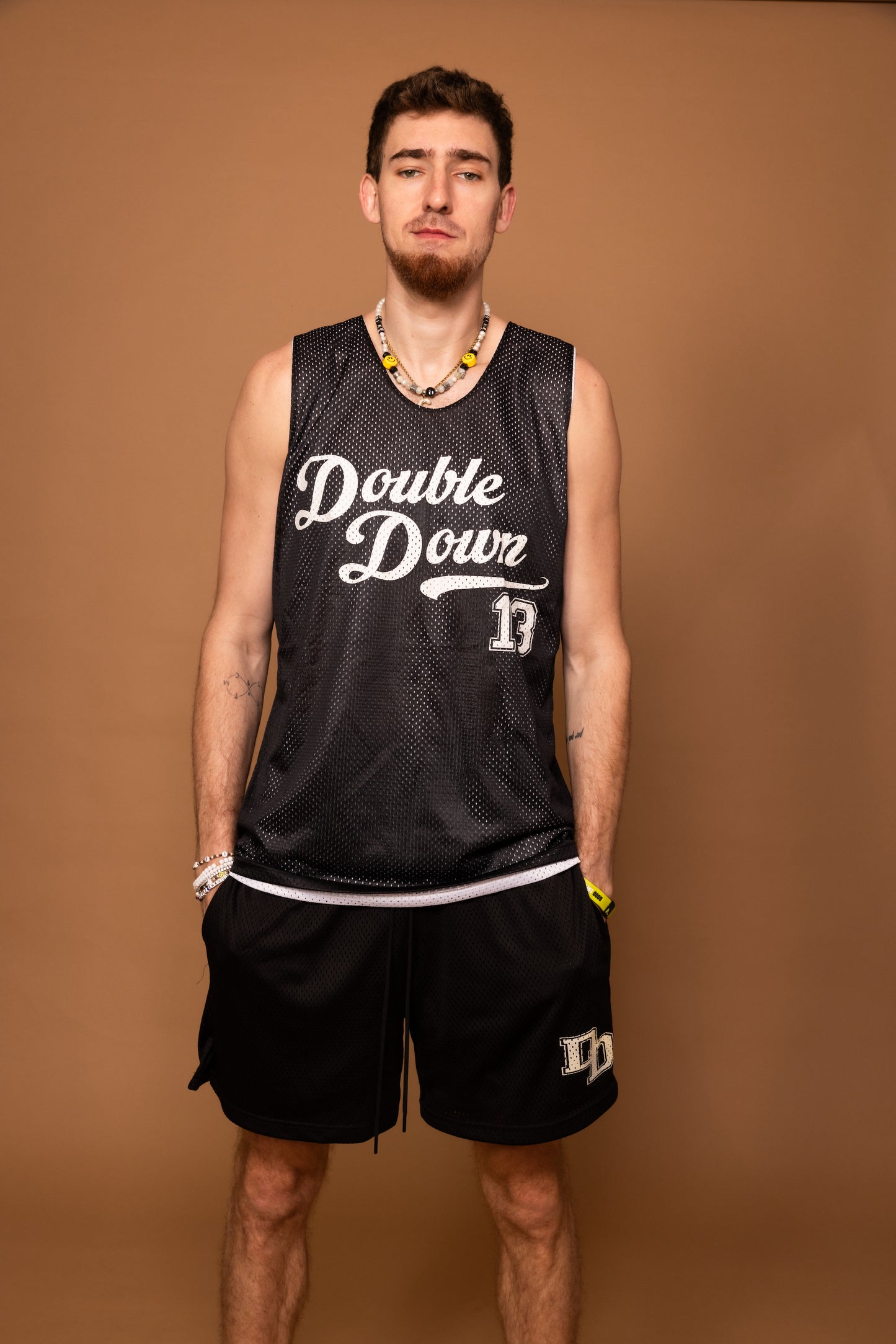 DoubleDown- Basketball Jersey Black