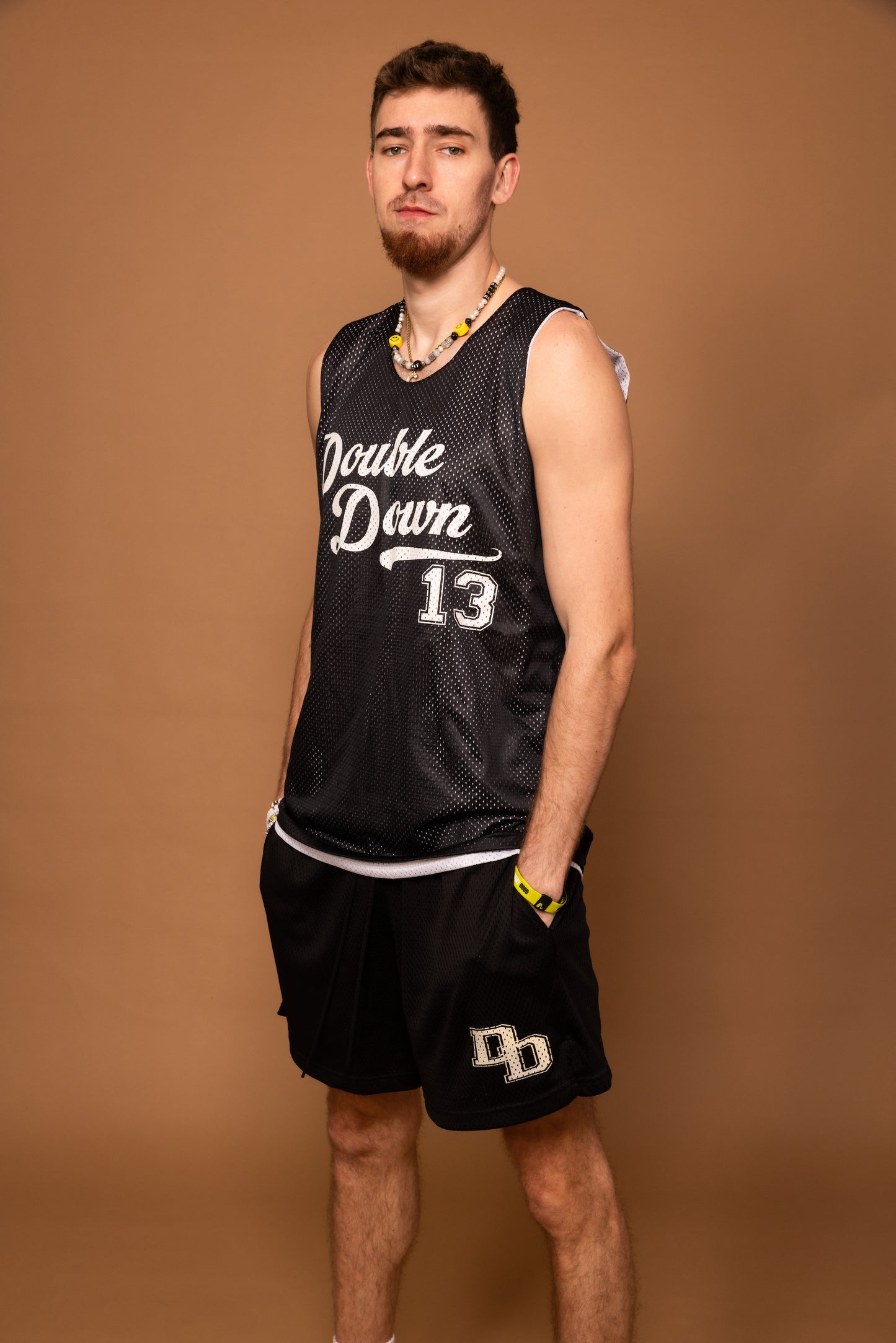 DoubleDown- Basketball Jersey Black