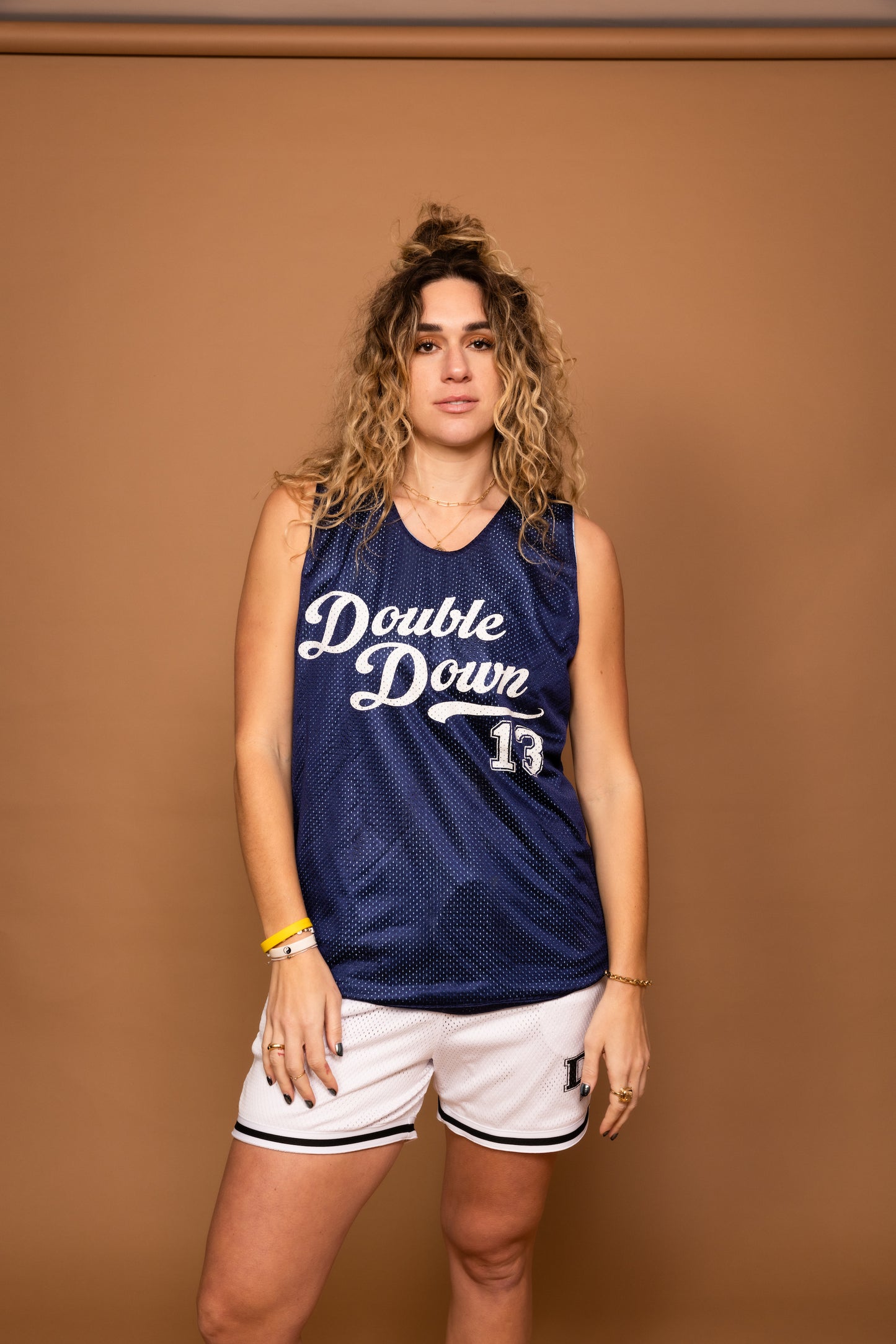 DoubleDown- Basketball Jersey Navy Blue
