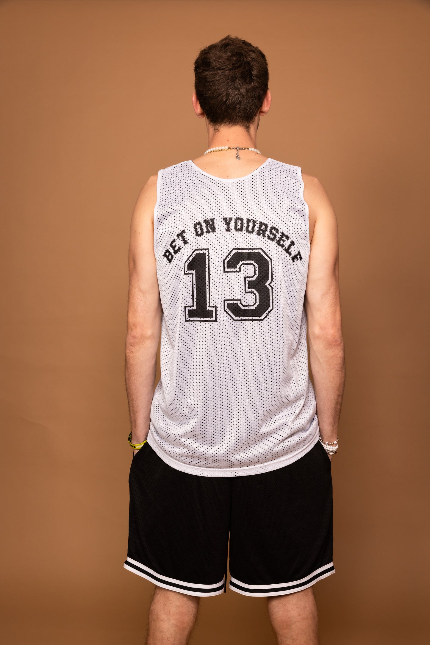 DoubleDown- Basketball Jersey White