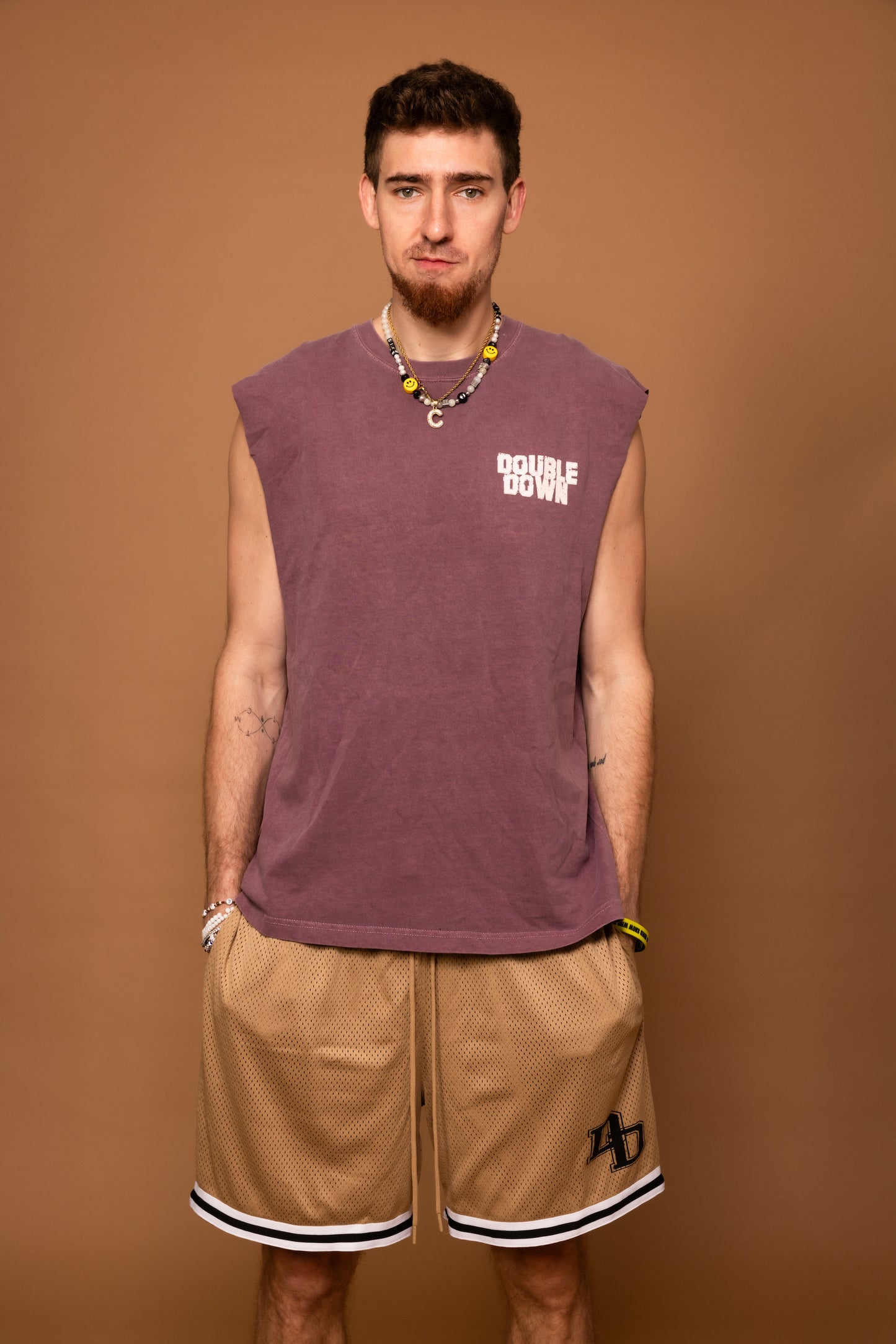 DoubleDown- Basketball Shorts Creme