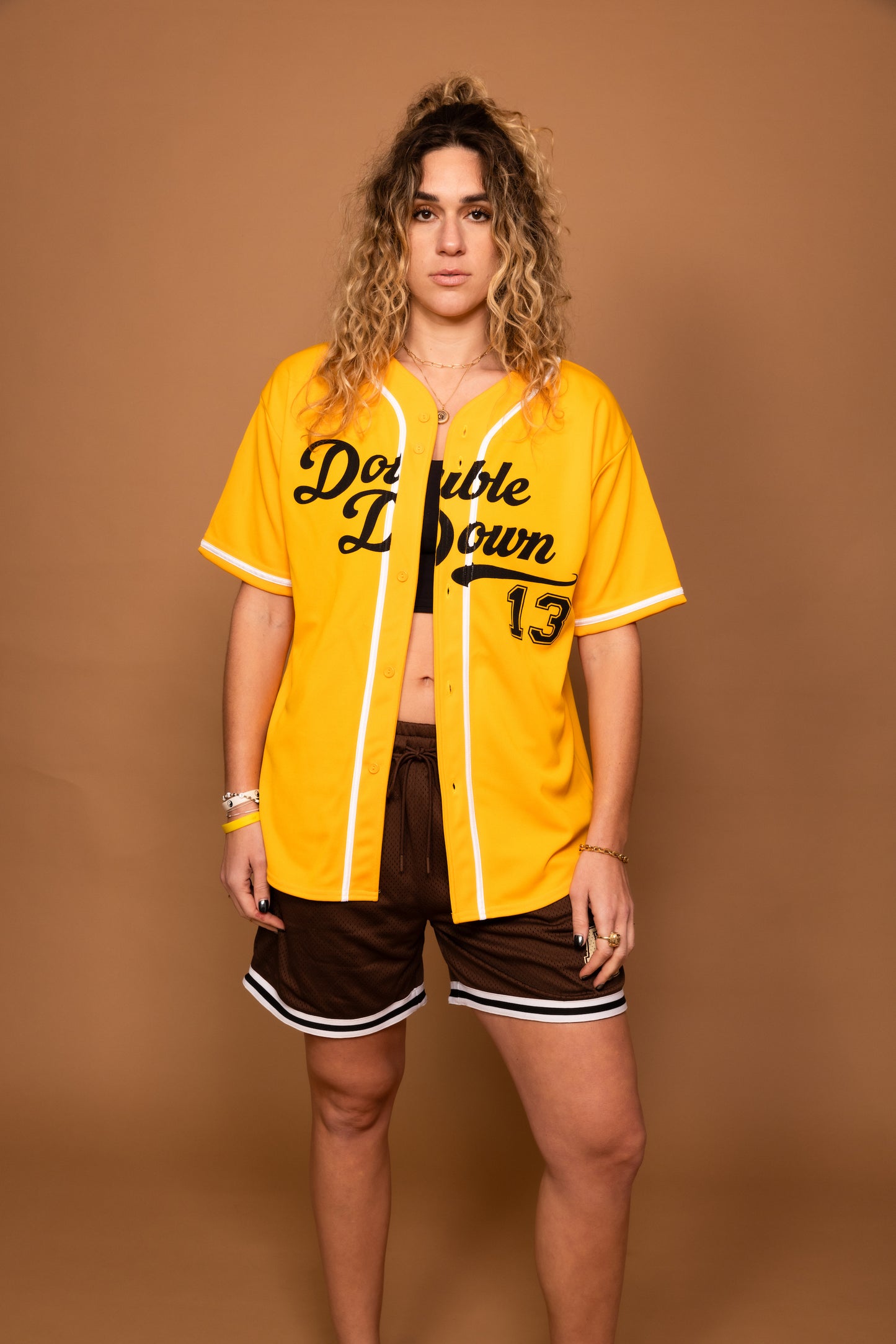 DoubleDown- Baseball Jersey Yellow