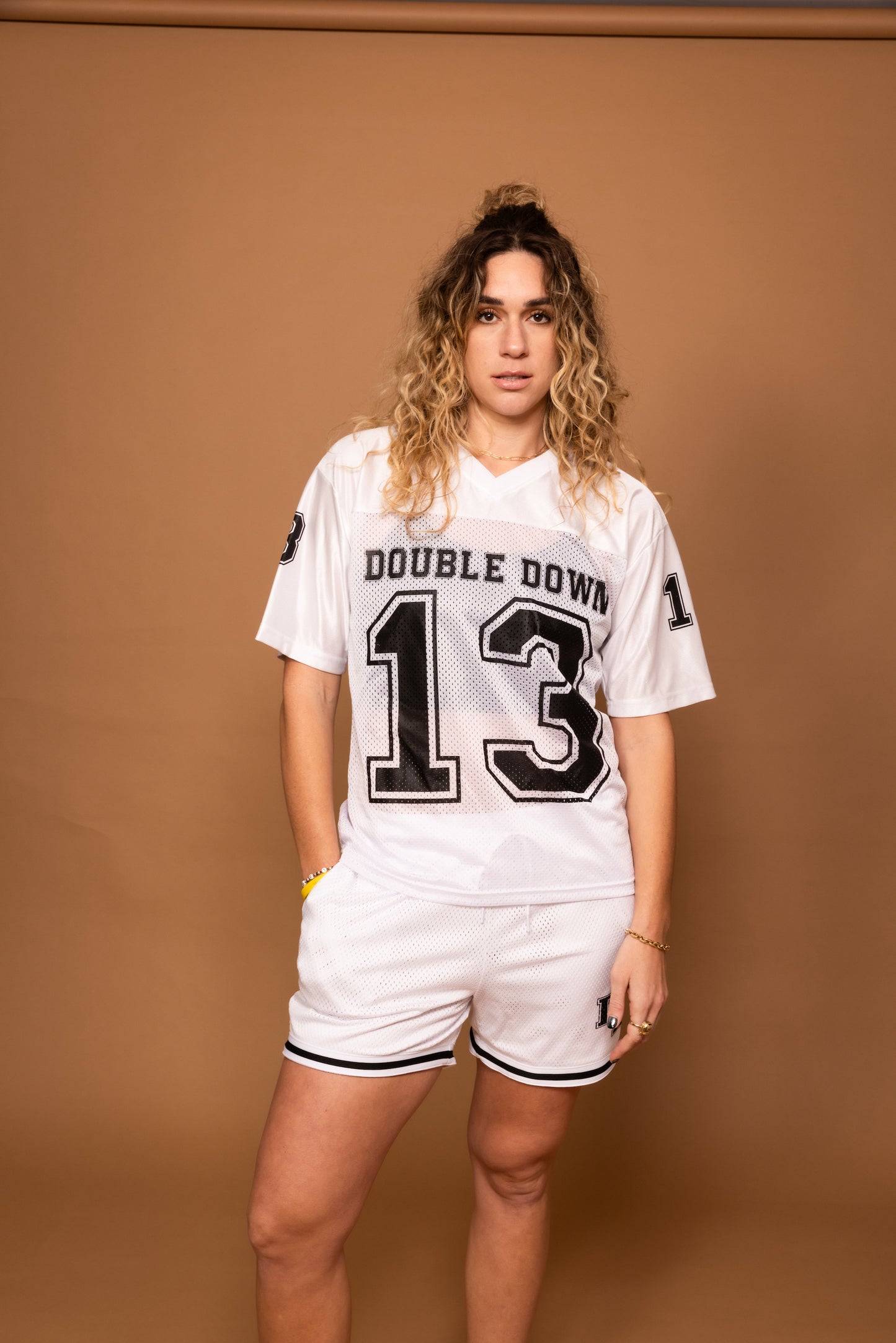 DoubleDown- Football Jersey White