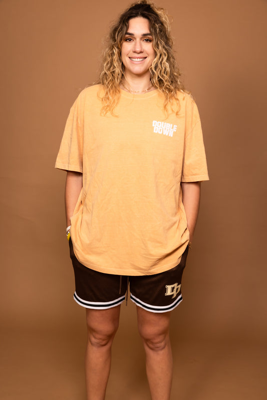 DoubleDown- Vintage Tee Orange
