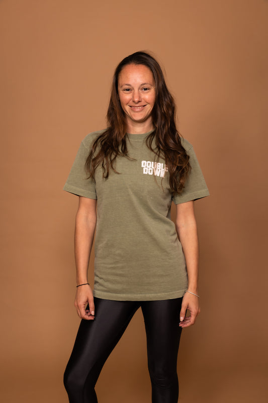 DoubleDown- Vintage Tee Sage