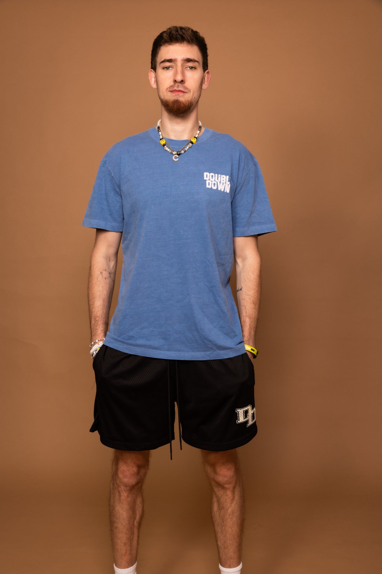 DoubleDown- Vintage Tee Sky Blue