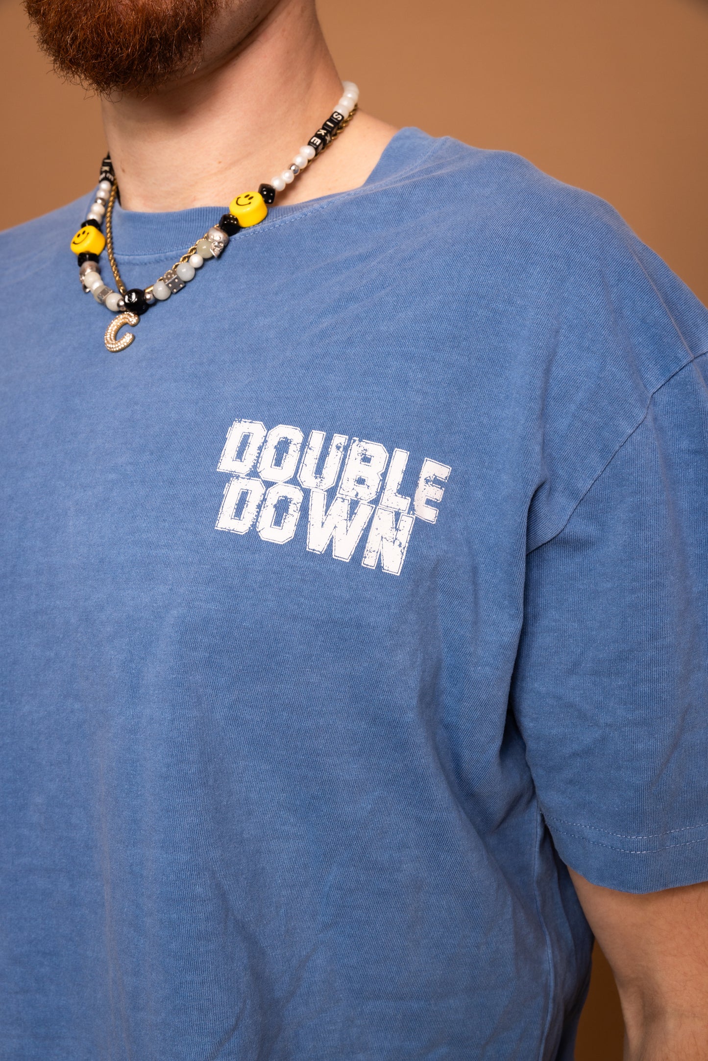 DoubleDown- Vintage Tee Sky Blue