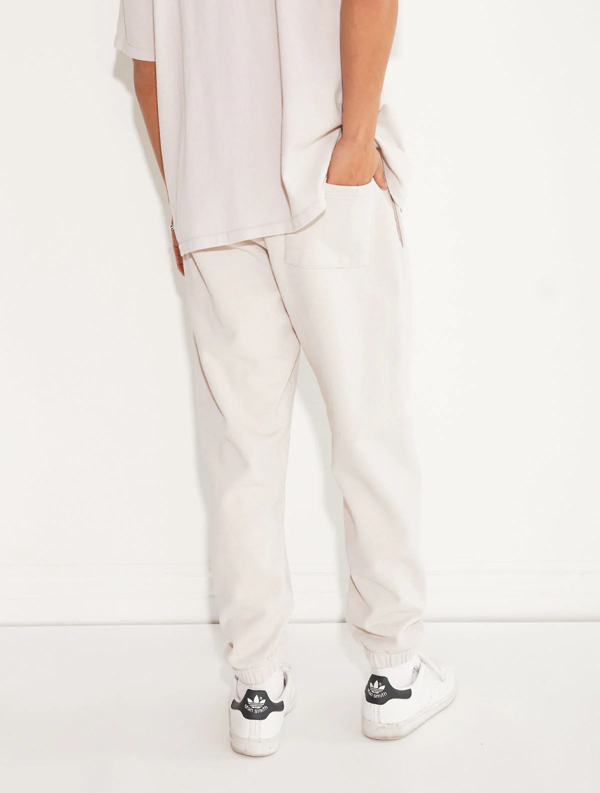 HEAVY FLEECE CUFFED LEG SWEATPANT CEMENT