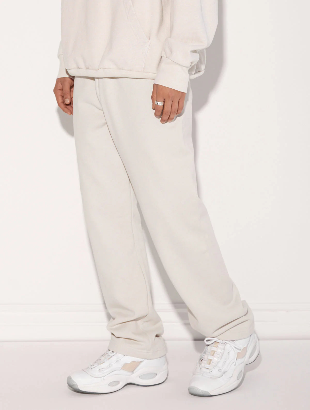 HEAVY FLEECE STRAIGHT LEG SWEATPANT CEMENT