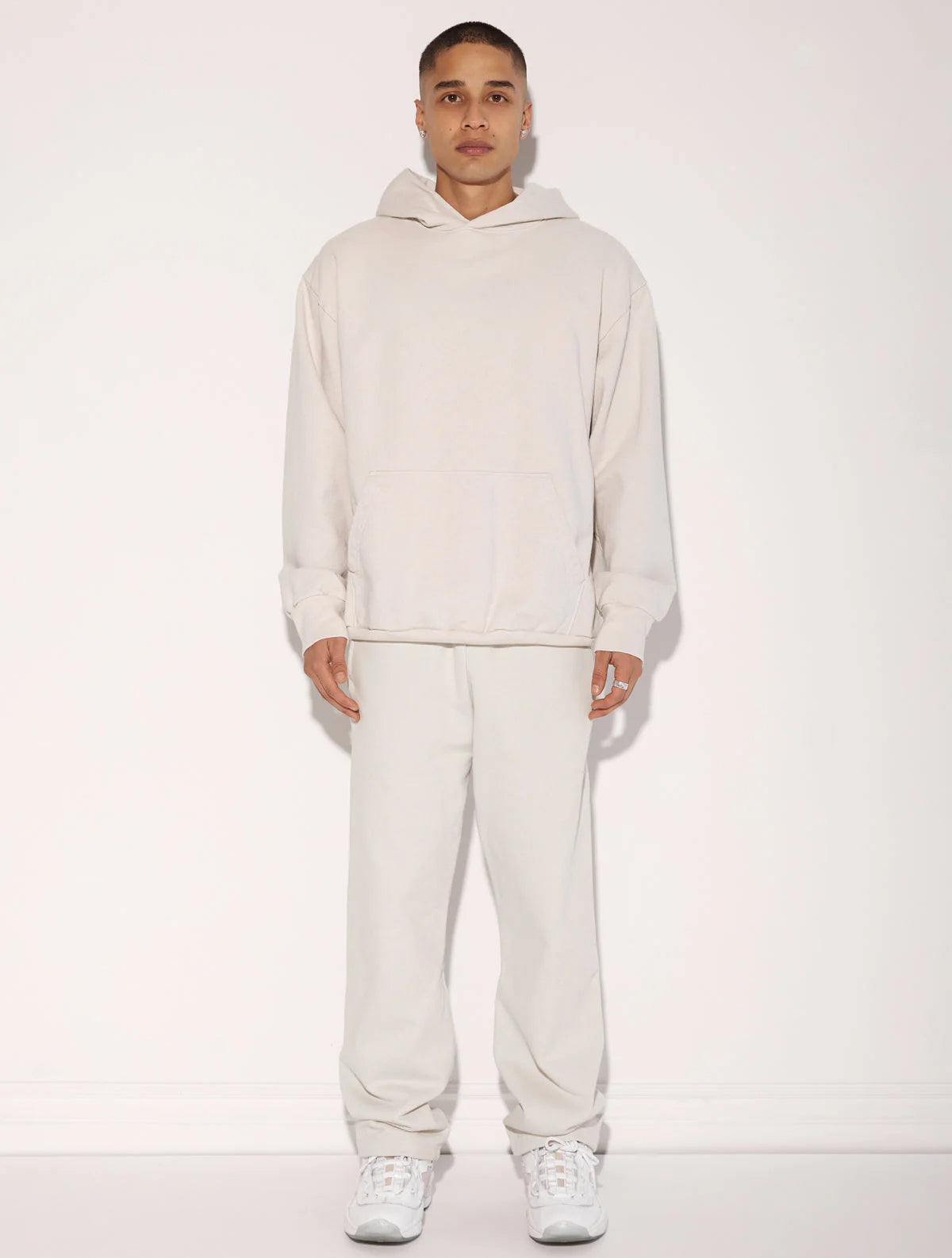 HEAVY FLEECE STRAIGHT LEG SWEATPANT CEMENT