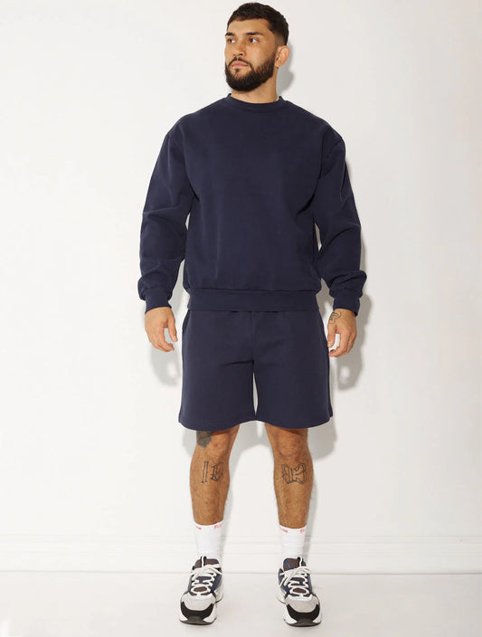 HEAVY FLEECE SHORTS NAVY