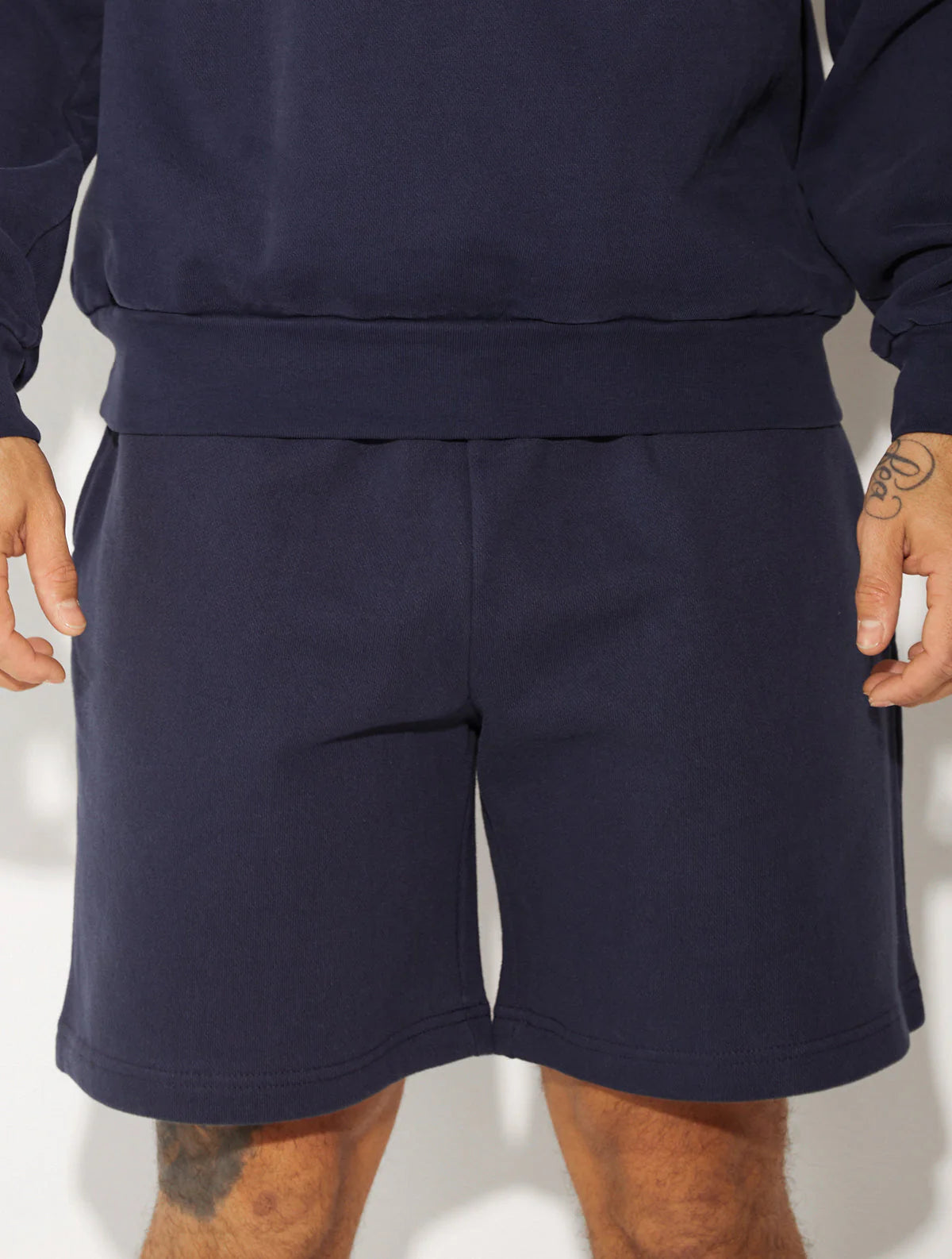 HEAVY FLEECE SHORTS NAVY