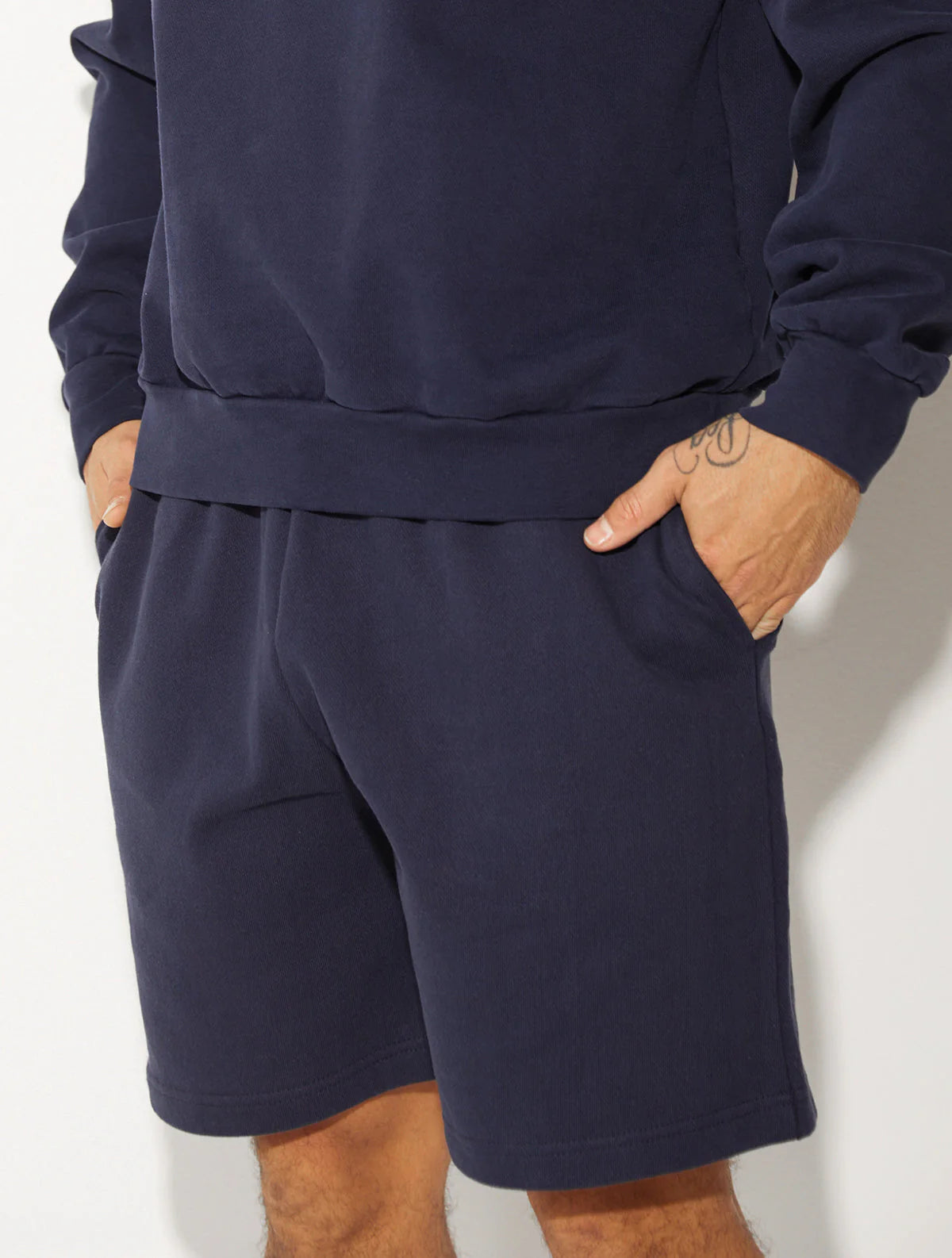 HEAVY FLEECE SHORTS NAVY