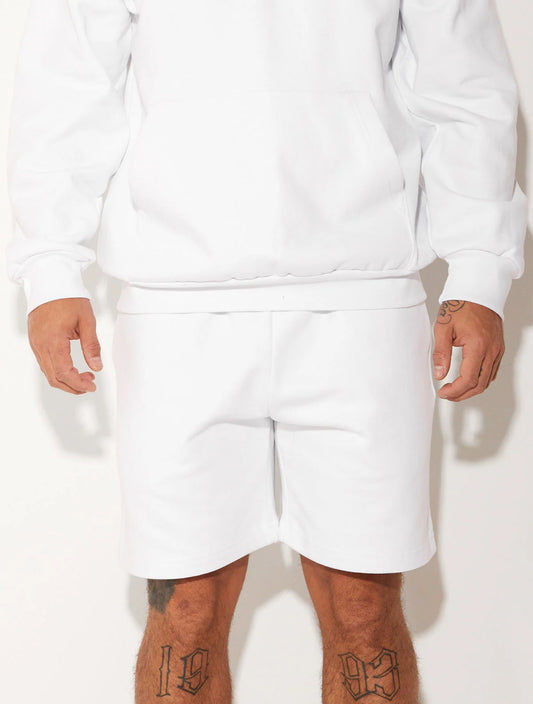 HEAVY JERSEY SHORTS WHITE