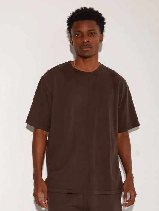 HEAVY JERSEY T-SHIRT BROWN